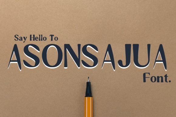 Asonsajua: A Display Font That Makes Campaign Messages Stand Out