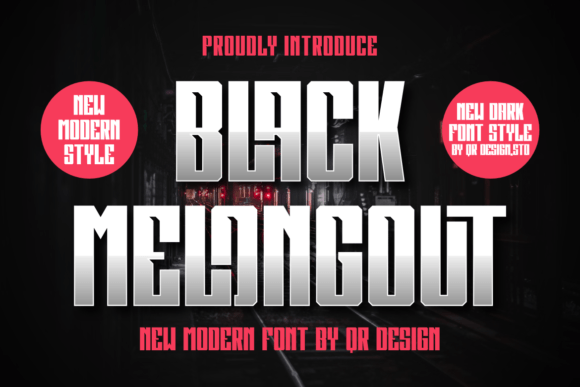 Black Melongout: A Display Font for Confident Brand Identity