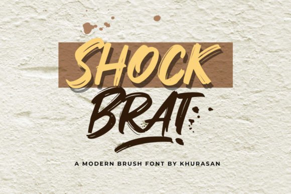 Craft Standout Products with the Shock Brat Display Font