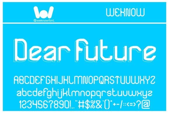 Dear Future Font: A Bold Display Typeface for Makers