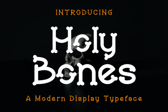 Holy Bones: A Bold Display Font for Crafters