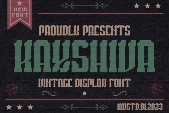 Kayshiva: A Vintage Display Font for Bold Brand Stories