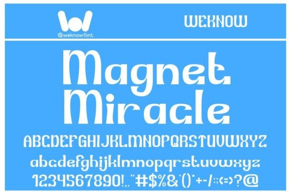 Magnet Miracle: A Clean Display Font for Bold Campaign Headlines