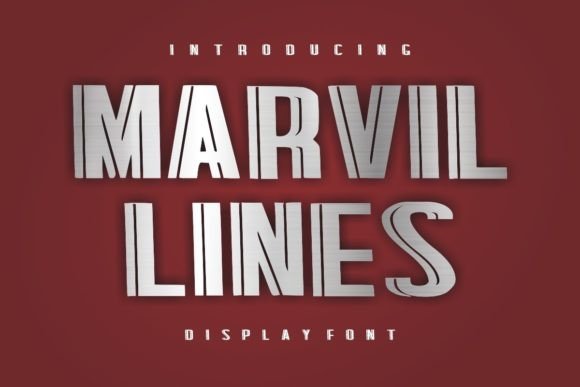 Marvil Lines: A Display Font That Brings Bold Energy to Branding Projects