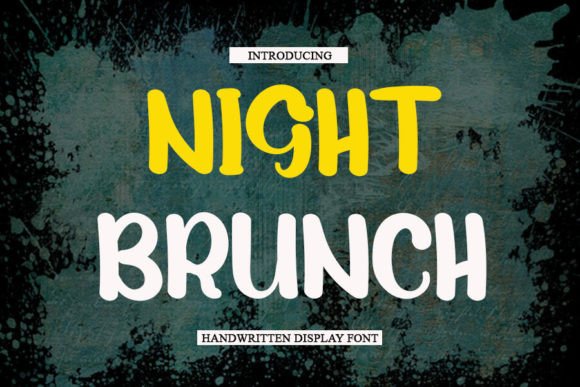 Night Brunch Font: A Handwritten Display Font for Brands