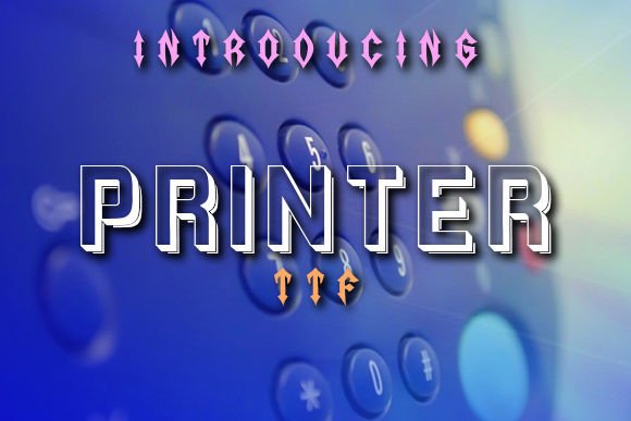 Printer Font: A Squarish Typeface for Clean Editorial Design