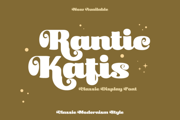 Rantic Kafis: A Display Font for Polished Small Business Branding