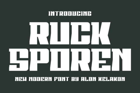 Ruck Sporen: A Modern Display Font for Digital Branding