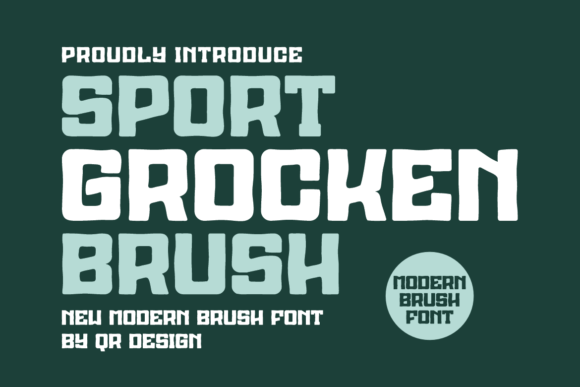 Sport Grocken Brush: A Display Font That Brings Handmade Products to Life